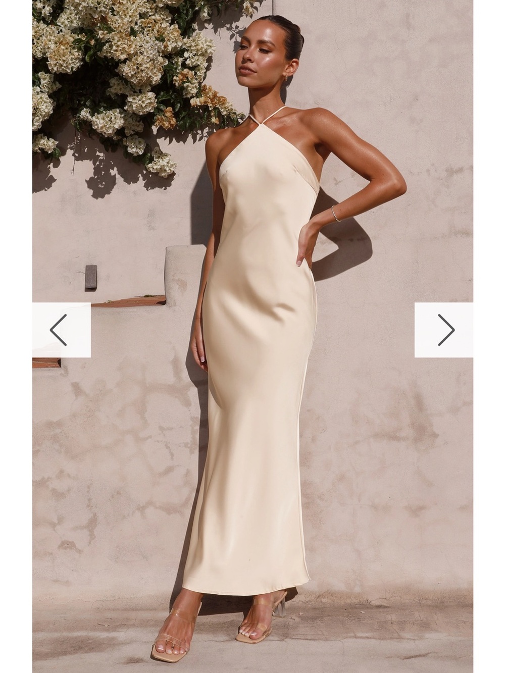 Chiara Maxi Dress - Champagne